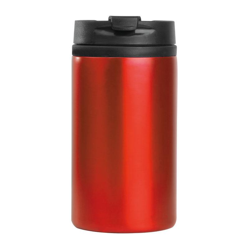 Recipient de băut din metal 250 ml Roșu