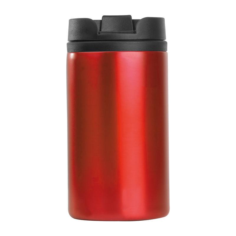 Recipient de băut din metal 250 ml Roșu