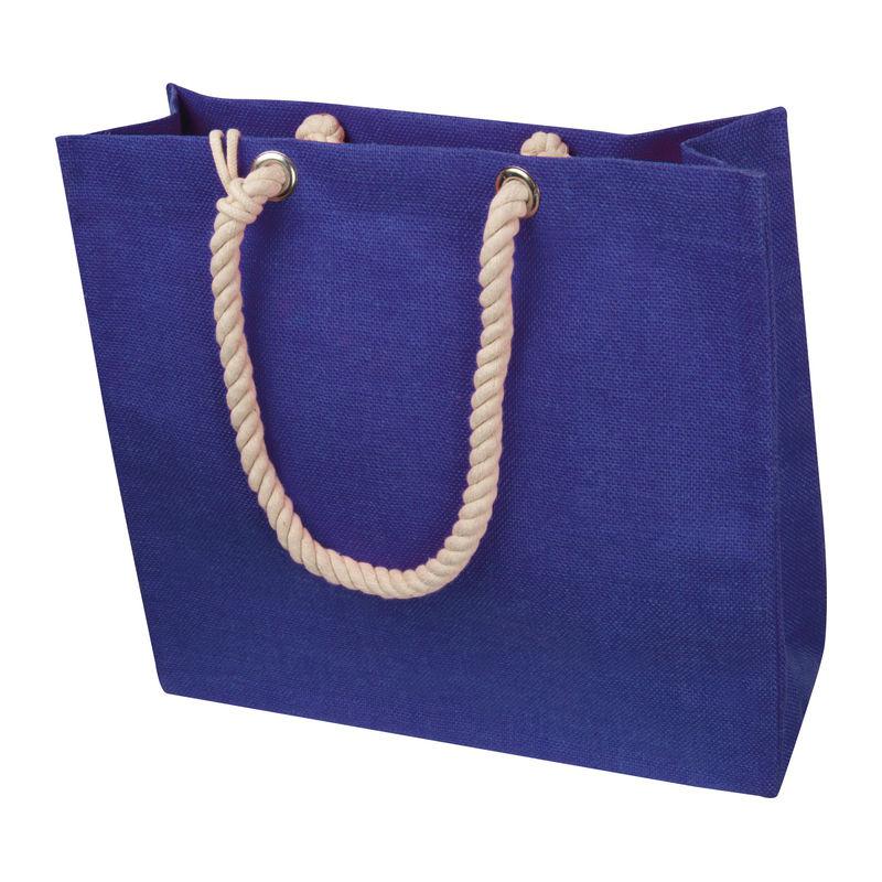 Sacoşă colorată din iută Orion Navy Blue