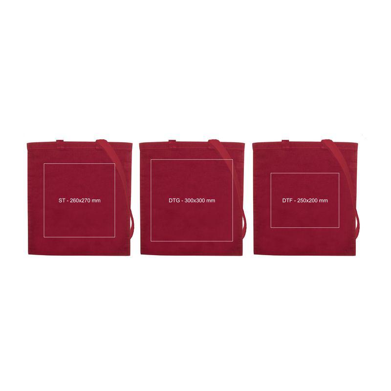 Sacoşă ecologică de cumpărături cu mânere lungi Bordeaux