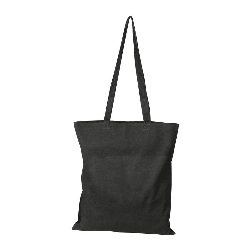 Sacoşă ecologică de cumpărături cu mânere lungi Negru