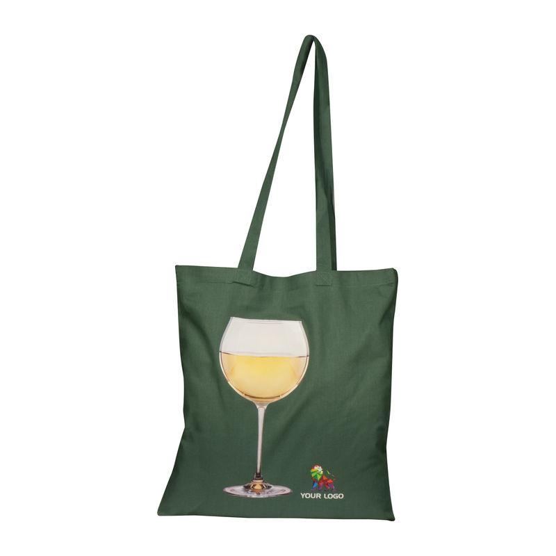 Sacoşă ecologică de cumpărături cu mânere lungi Verde Inchis