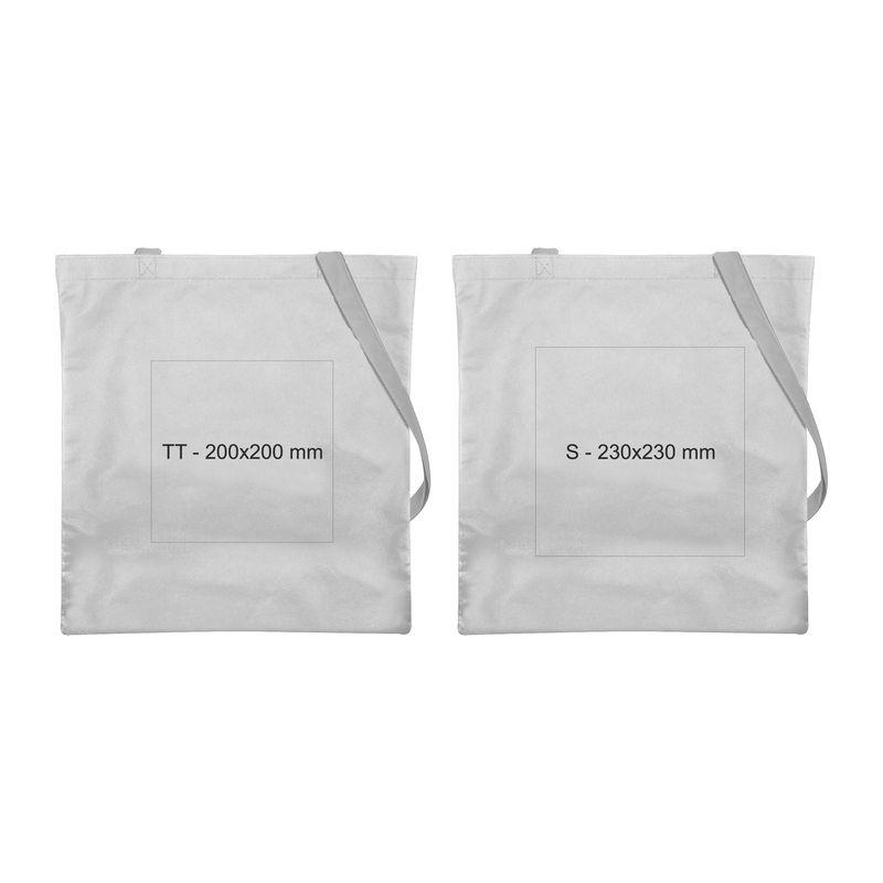 Sacoşă de cumpărături din material nețesut Alb