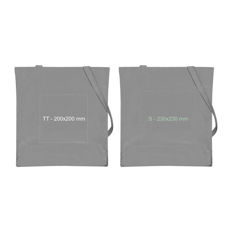 Sacoşă de cumpărături din material nețesut Gri