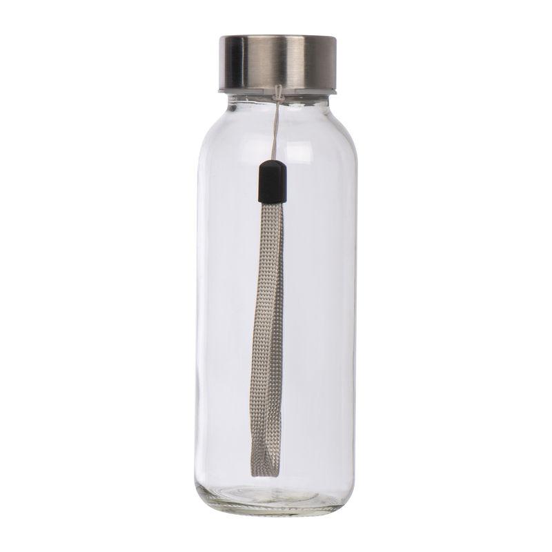 Sticlă din plastic transparent în husă din neopren Alb