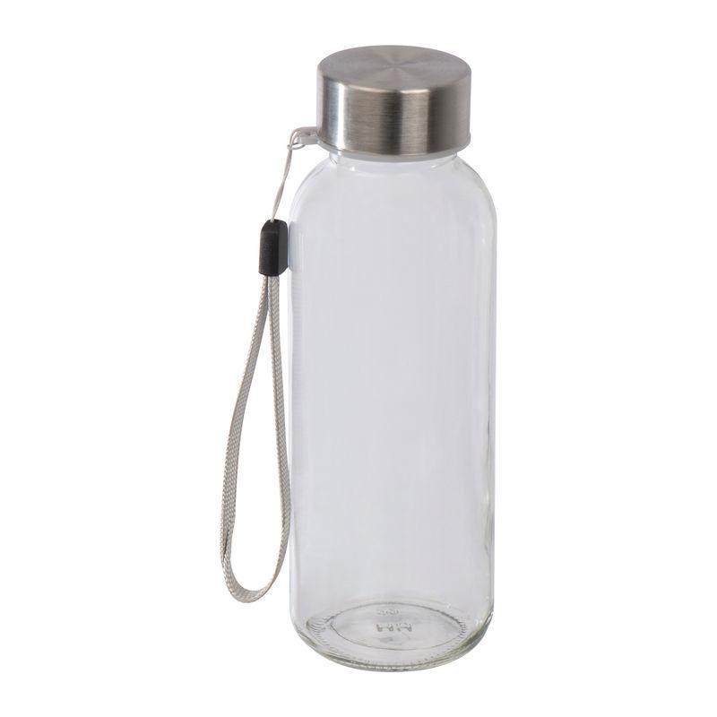 Sticlă din plastic transparent în husă din neopren Negru