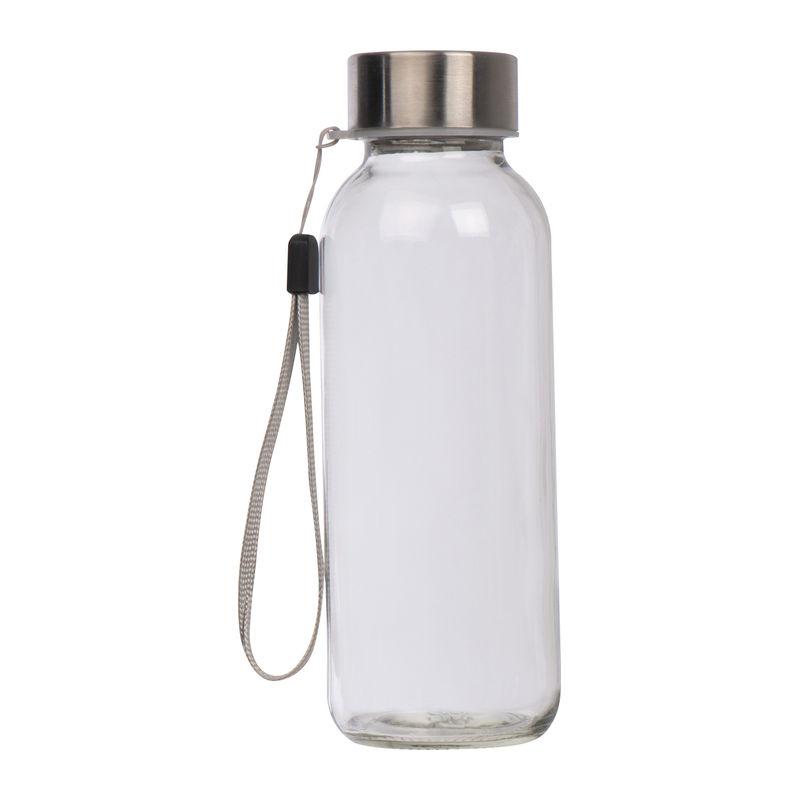 Sticlă din plastic transparent în husă din neopren Negru