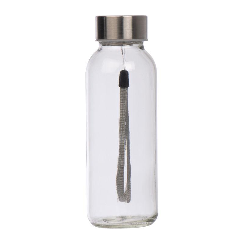 Sticlă din plastic transparent în husă din neopren Negru