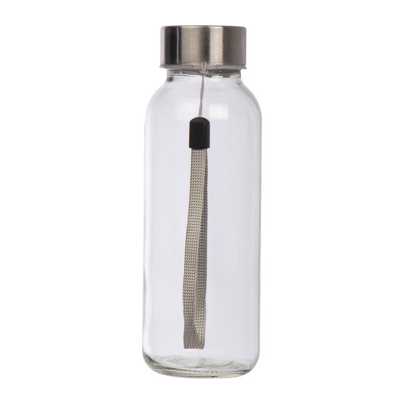 Sticlă din plastic transparent în husă din neopren Negru