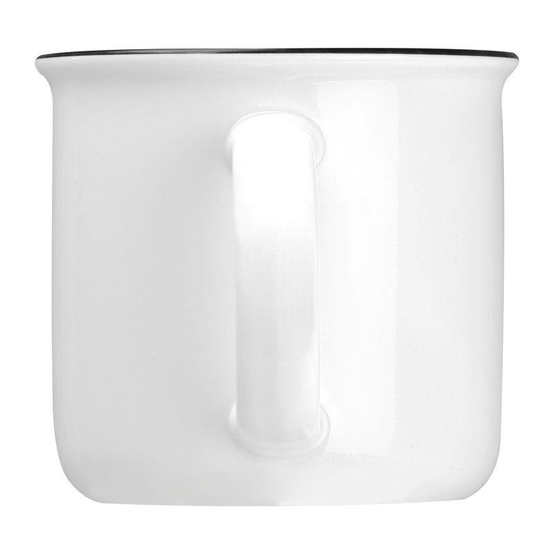 Cană ceramică 350 ml Retro Alb