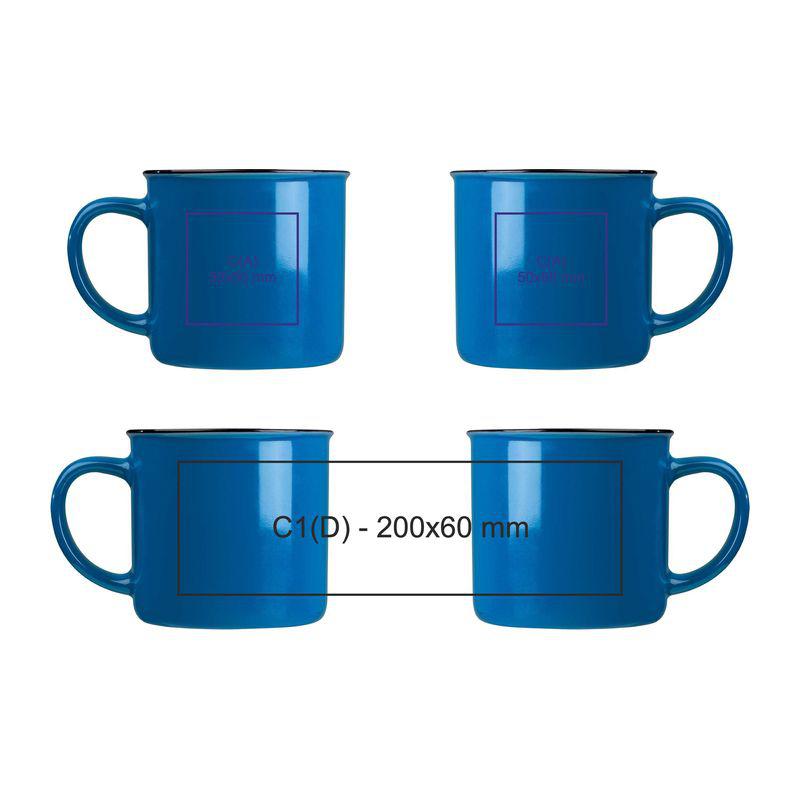 Cană ceramică 350 ml Retro Orion Navy Blue