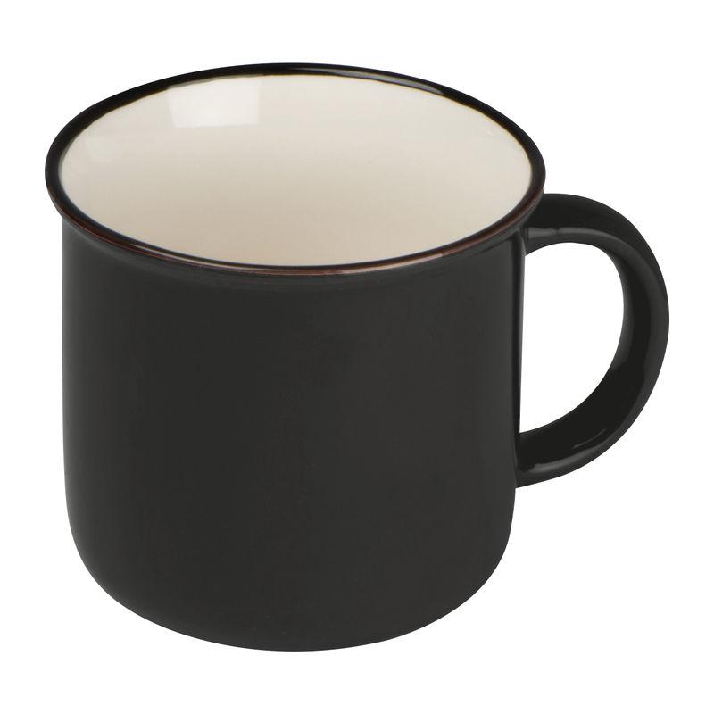 Cană ceramică 350 ml Retro Negru