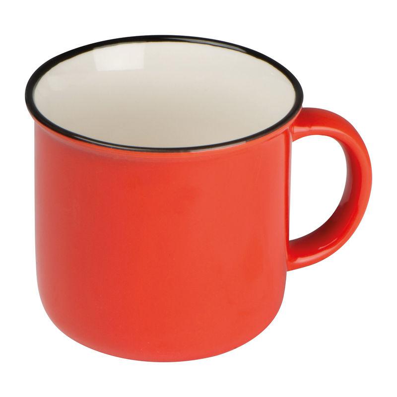 Cană ceramică 350 ml Retro Roșu