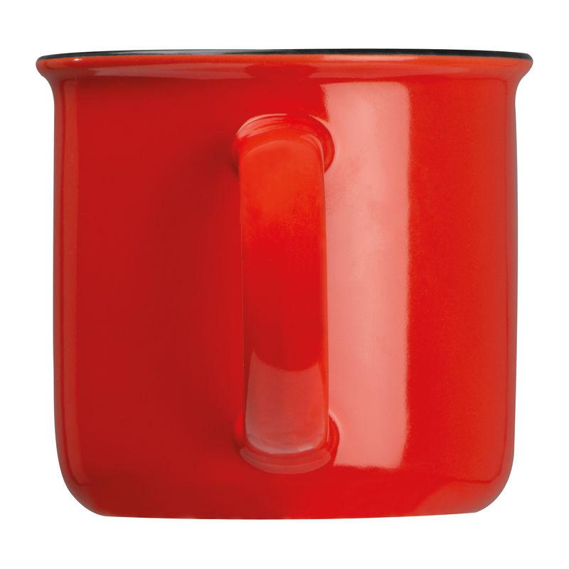Cană ceramică 350 ml Retro Roșu