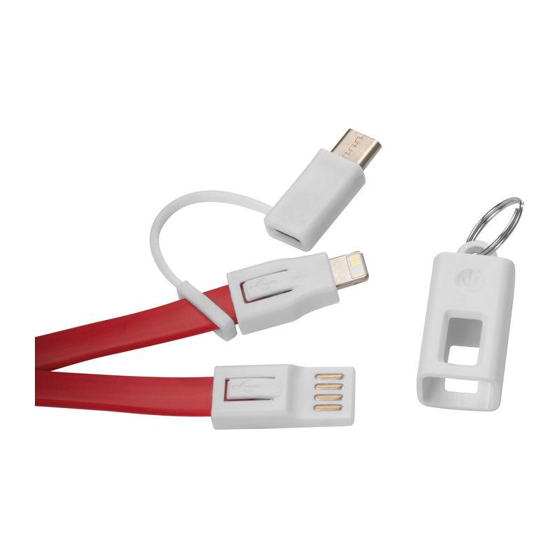Cablu date cu 3 conexiuni Roșu