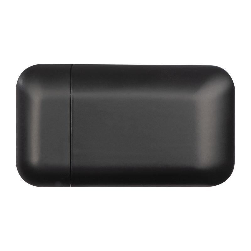 Brichetă din plastic mat cu încărcare USB Negru