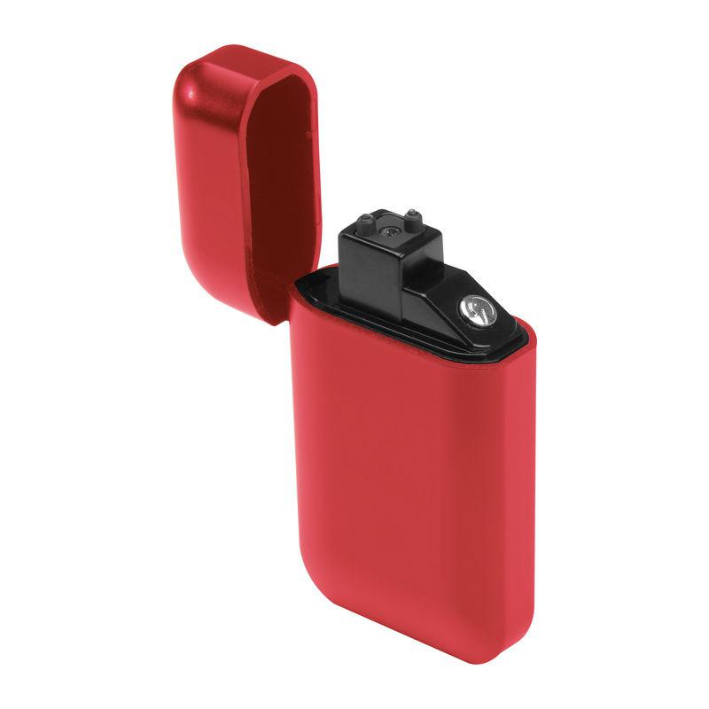 Brichetă din plastic mat cu încărcare USB Roșu