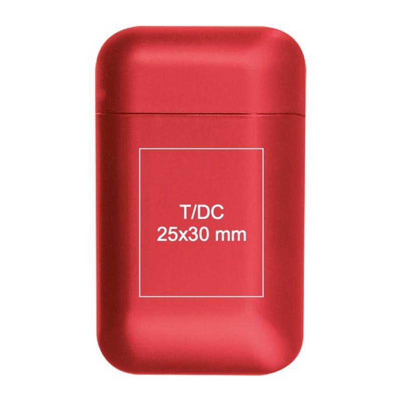 Brichetă din plastic mat cu încărcare USB Roșu