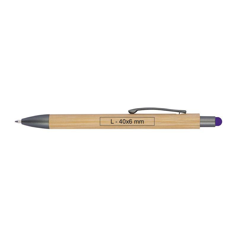 Touchpen din bambus Mov
