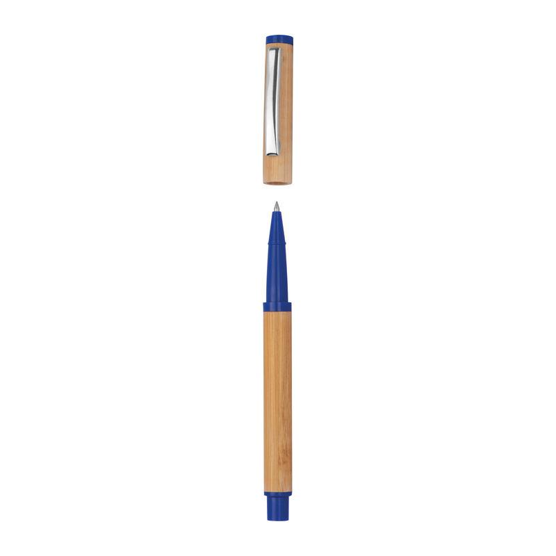 Set de scris din bambus cu accesorii argintii și colorate Orion Navy Blue