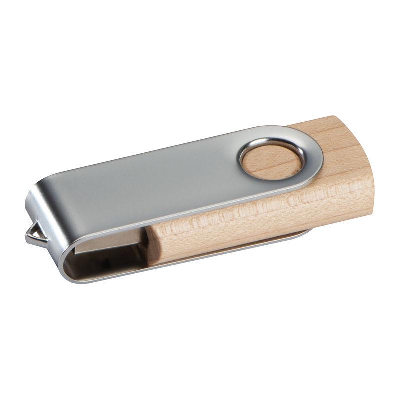 USB Twister din lemn (arțar) 4 GB Maro