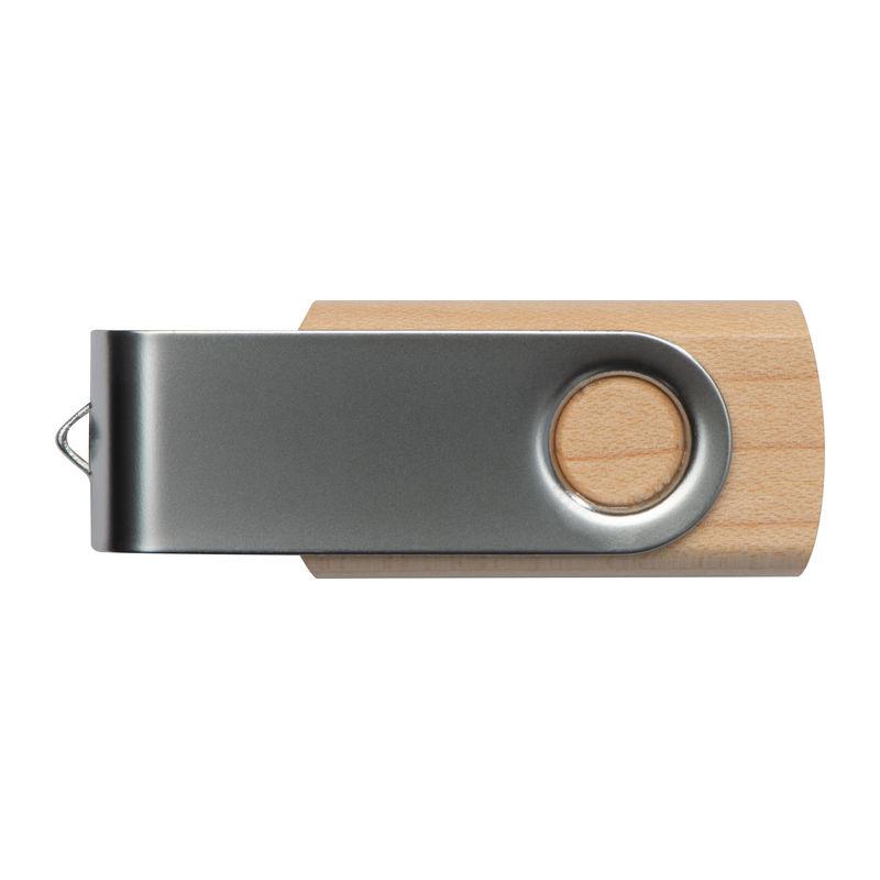 USB Twister din lemn (arțar) 4 GB Maro