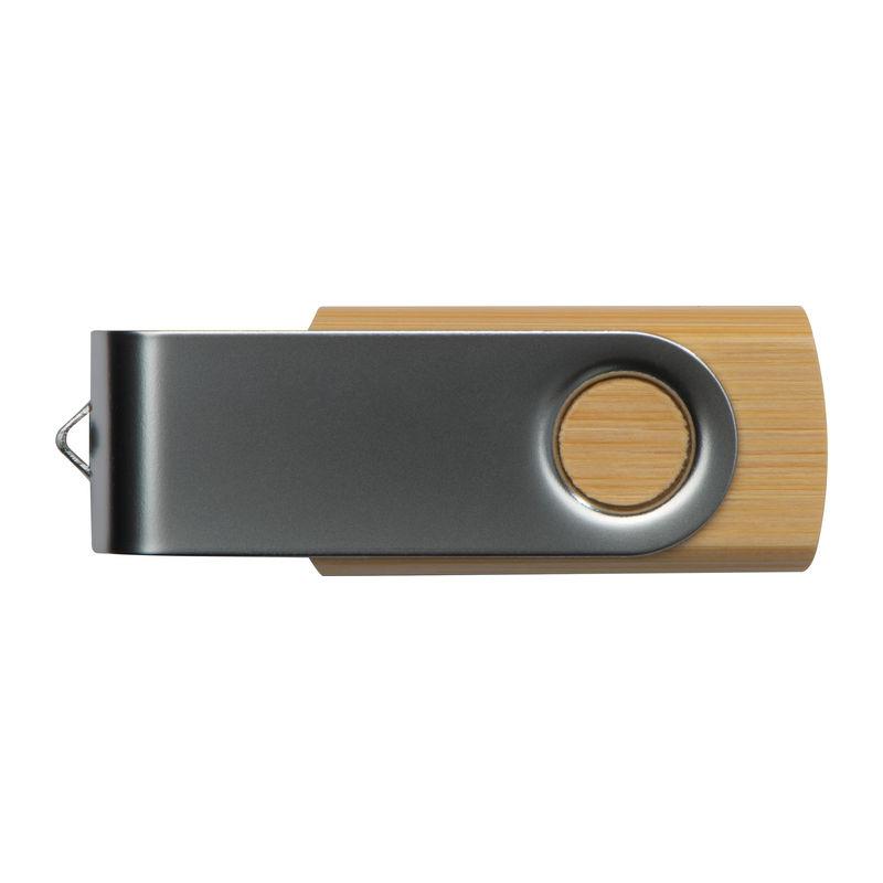 USB Twister din bambus 4 GB Maro