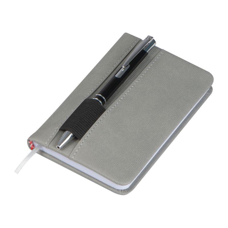 Notes A6 cu buzunar Gri