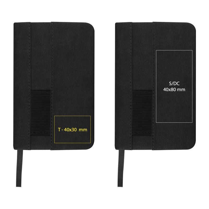 Notes A6 cu buzunar Negru