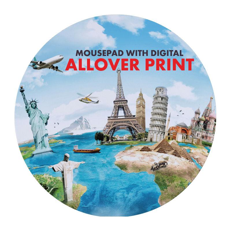 Mousepad rotund Alb