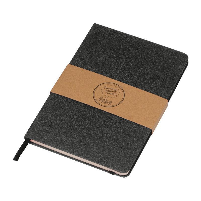 Notes A5 din hârtie reciclată Negru