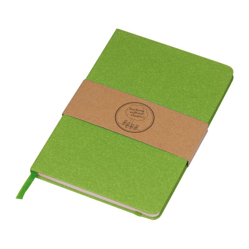 Notes A5 din hârtie reciclată Verde