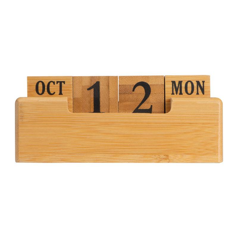 Calendar perpetuu din bambus Beige