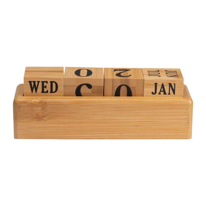 Calendar perpetuu din bambus Beige