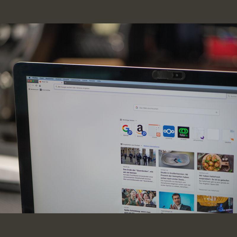 Protecție webcam Negru