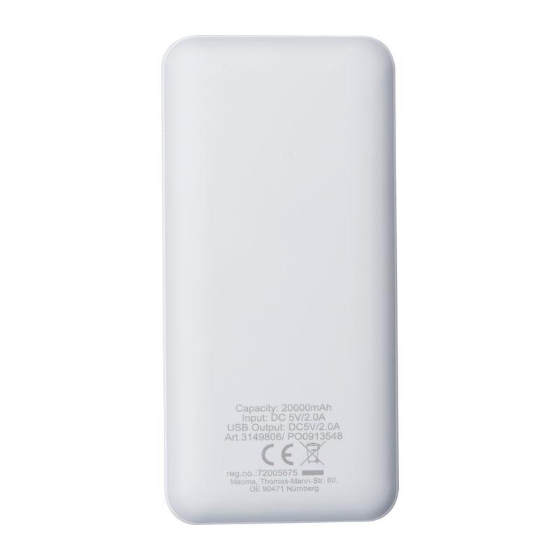 Powerbank de 20 000 mAh Alb