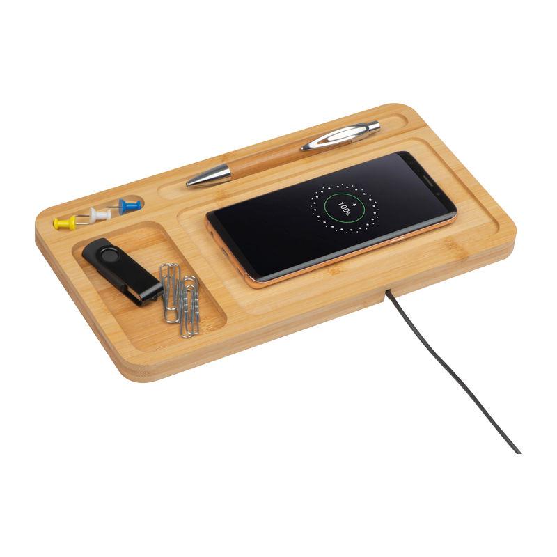 Desk pad cu încărcare wireless Beige