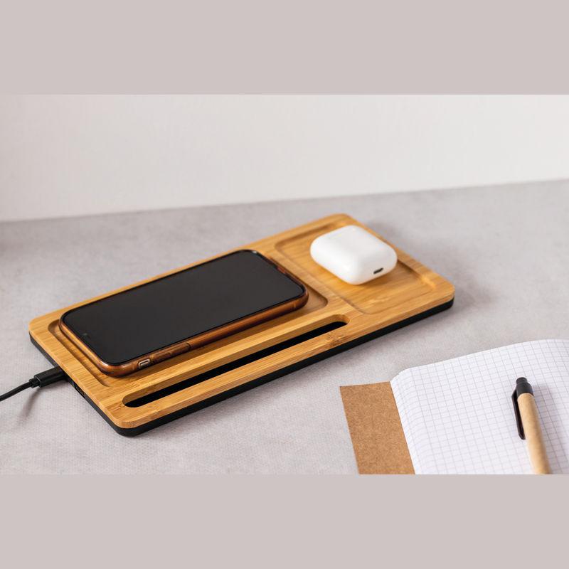 Desk pad cu încărcare wireless Beige