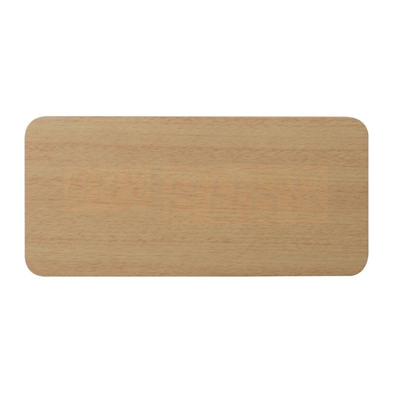 Ceas din lemn, cu încărcător wireless Beige