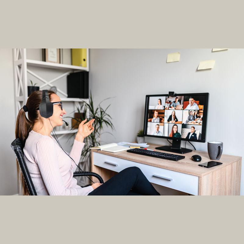 Căști cu microfon Negru