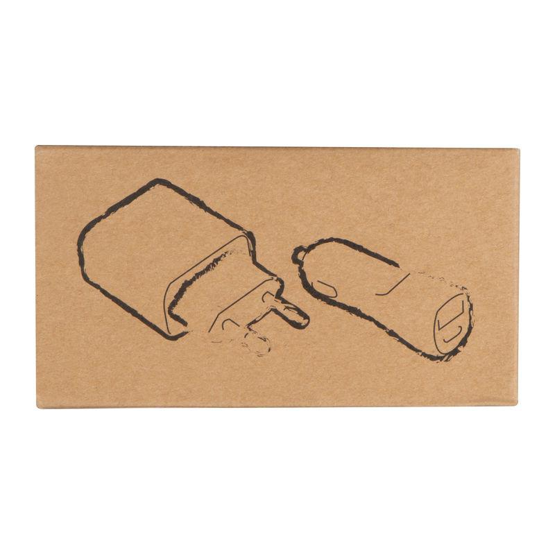 Set încărcător pentru călătorii Alb