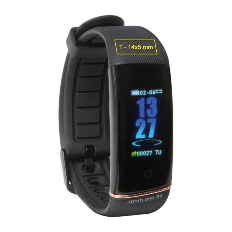 Brățară smart fitnes Negru