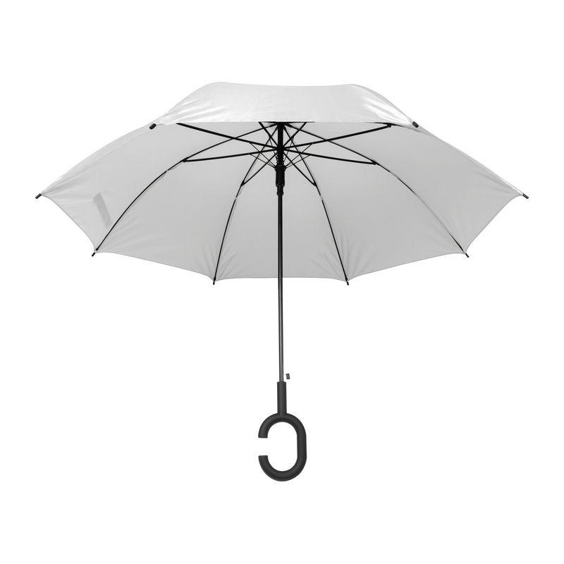 Umbrelă cu mâner ”C” Alb