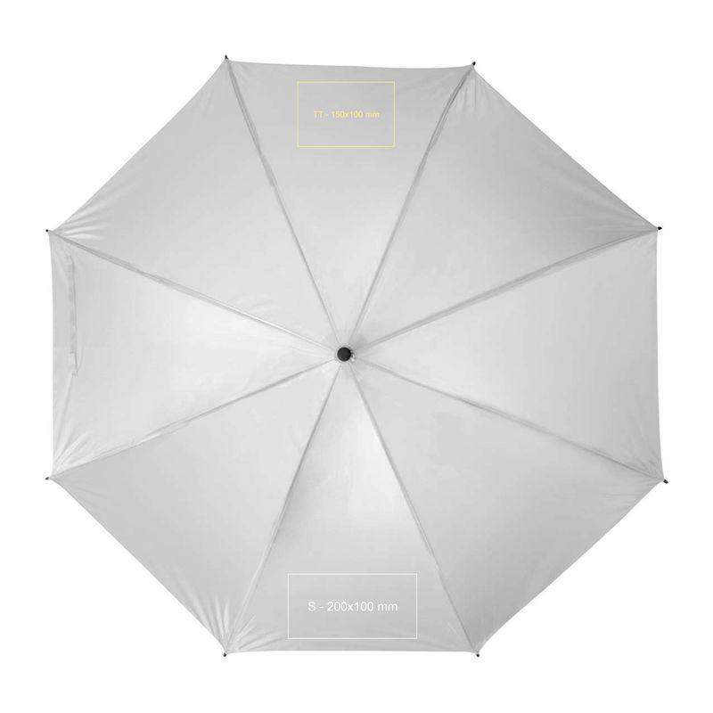 Umbrelă cu mâner ”C” Alb