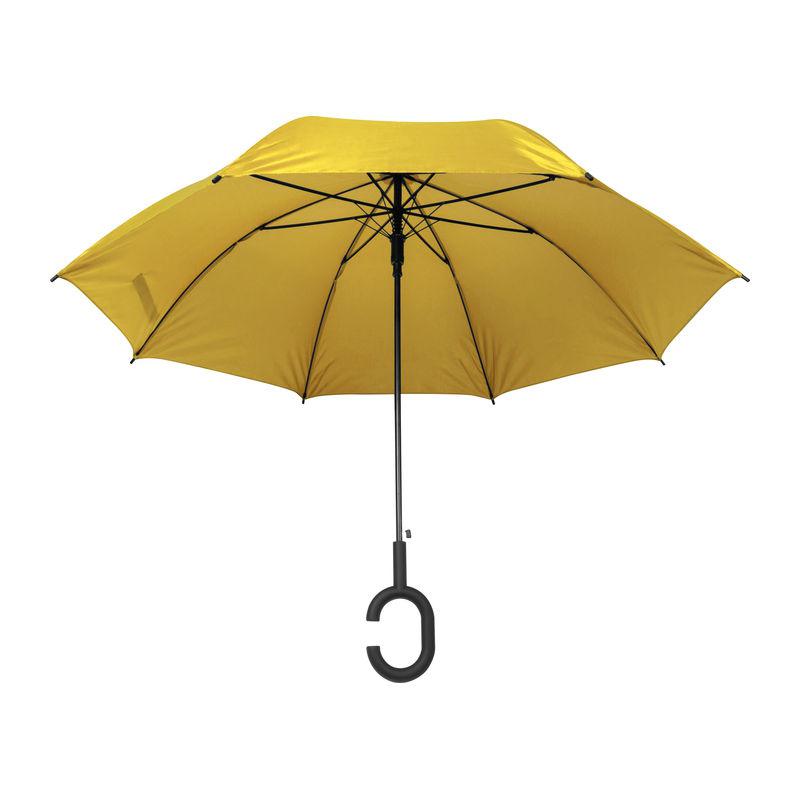 Umbrelă cu mâner ”C” Galben