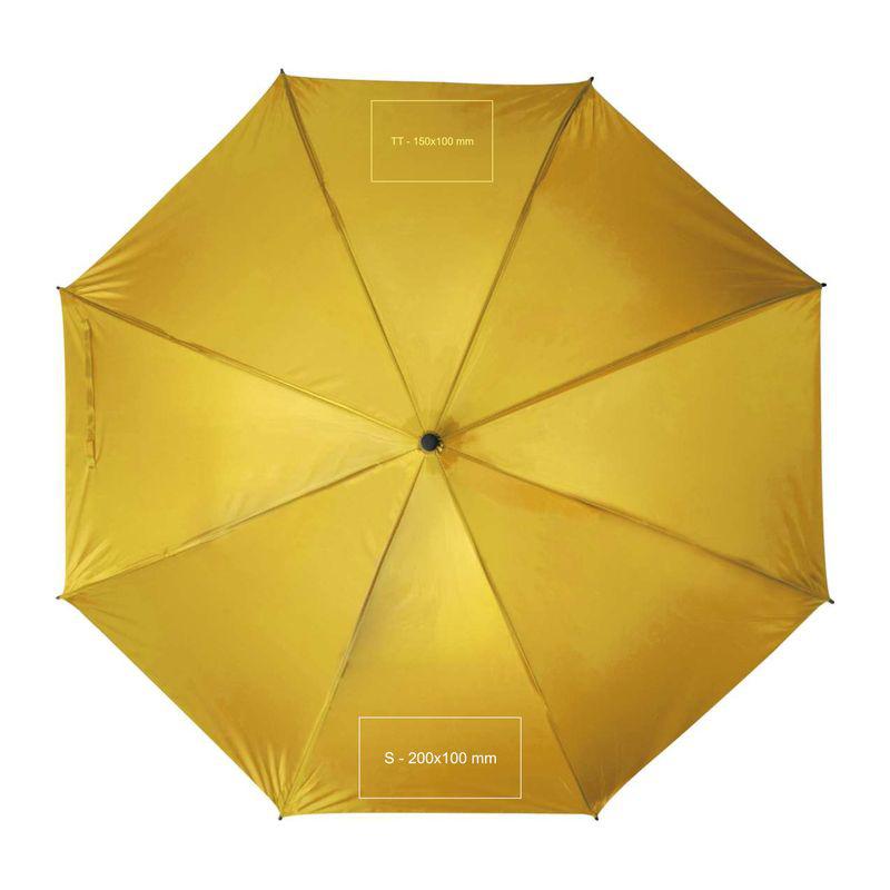 Umbrelă cu mâner ”C” Galben