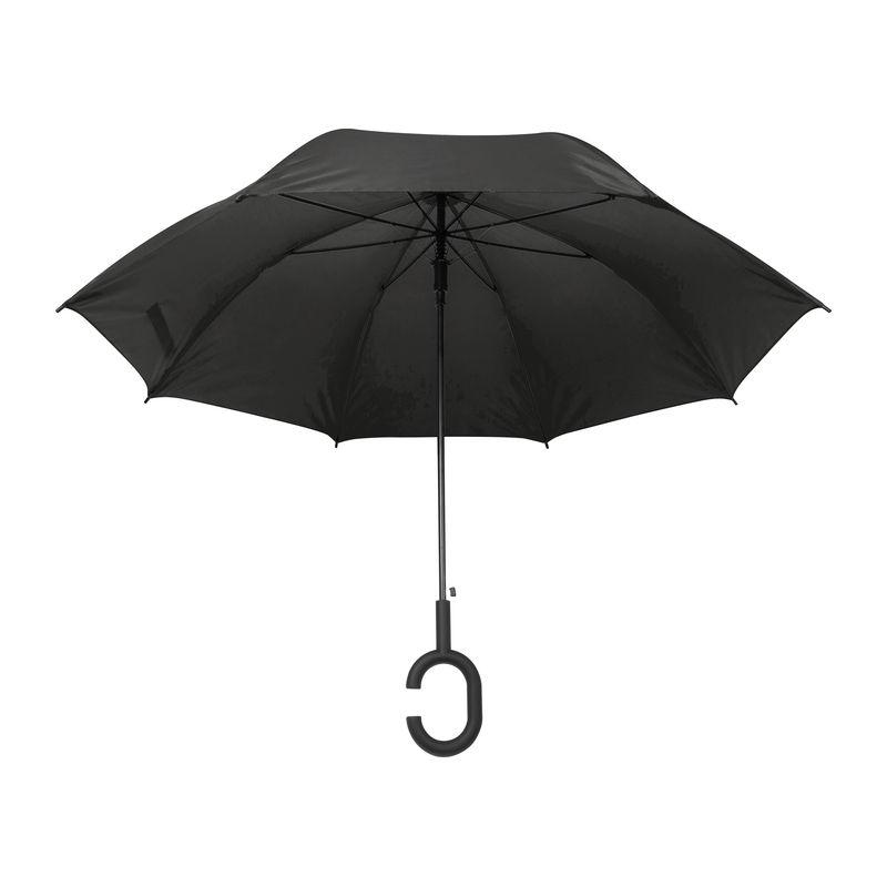 Umbrelă cu mâner ”C” Negru