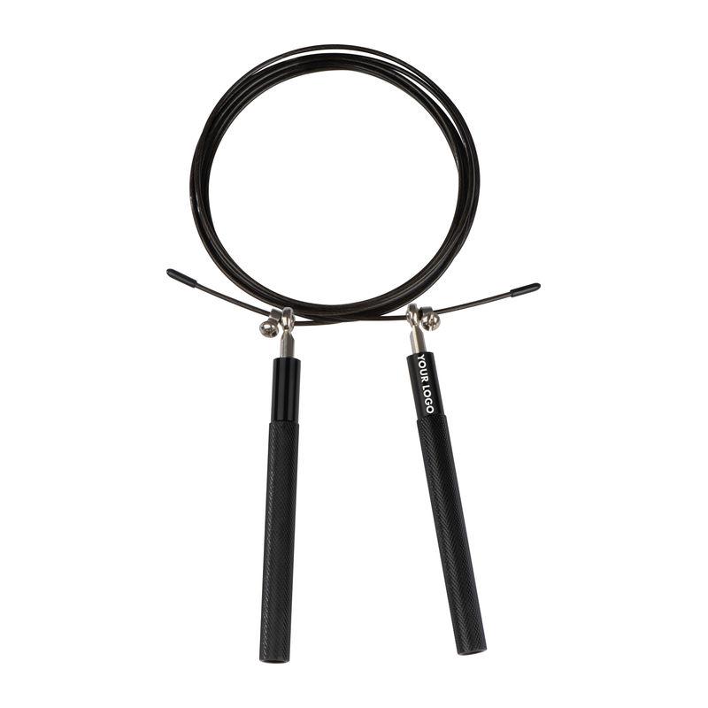 Coardă de sărit, metalică Negru