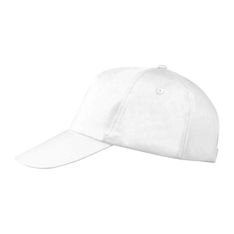 Șapcă baseball cu 5 panele Alb Marime universala