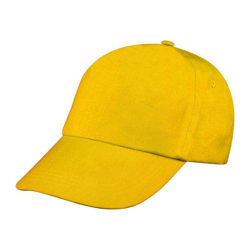Șapcă baseball cu 5 panele Galben